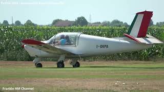 MoraneSaulnier MS885 IDIPA landing at Fly Party 2022  Socata Rallye [upl. by Ermengarde]