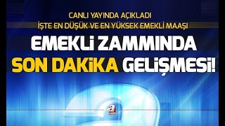 SON DAKİKA Emekli zammı 2019 belli oldu İşte en düşük ve en yüksek emekli maaşı  A Haber [upl. by Petronia]