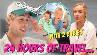 We moved from Hawaii and flew 24 hours across the ocean with 2 kids [upl. by Narod]