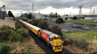 DBR 1254 with GVR Dairyland Flyer excursion￼ A052 approaching Wairere dr bridge Hamilton ECMT [upl. by Adiv]