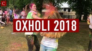 Holi festival of colour comes to Oxford  Cherwell [upl. by Ecnatsnoc]