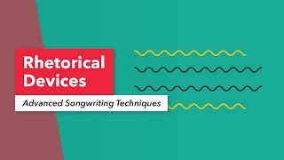 Advanced Songwriting Techniques Rhetorical Devices with Lyrics Anaphora Epistrophe amp Epanalepsis [upl. by Eelanej617]