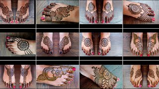 Beautiful feet mehndi designs Top 10 leg mehndi designs foot mehandi easy [upl. by Atirb]