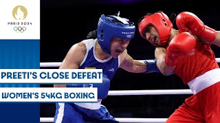 Preeti out of womens boxing 54kg round of 16 🥊  Paris 2024 Highlights [upl. by Whiney756]