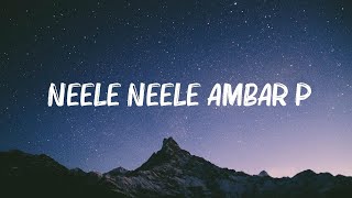 Kishore Kumar  Neele Neele Ambar Par Lyrics [upl. by Mccandless]