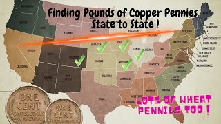 Finding Pounds of Copper Pennies  State to State [upl. by Lizned]