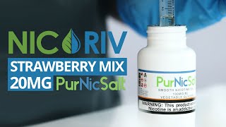 PurNic  20MG Strawberry Salt Mix Tutorial [upl. by Noni]