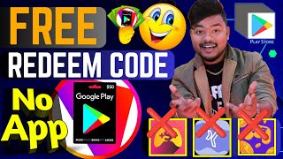 How To Earn Free Google Play Redeem Code  Best Redeem Code Earning Website [upl. by Valencia]