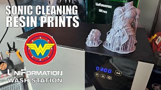 Cleaning Resin Prints with the Uniformation Ultrasonic Wash Station [upl. by Edahsalof]