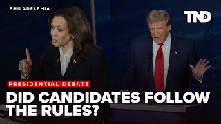 Did Kamala Harris and Donald Trump follow the presidential debate rules 2024 Debate analysis [upl. by Ericka]