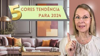 CORES TENDÊNCIA PARA 2024  Como combinar estas cores decoração moda [upl. by Boyes]