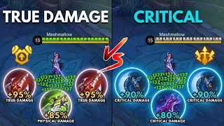 Lesley True Damage Build vs Lesley Critical Build [upl. by Alic]