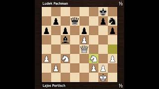 Lajos Portisch vs Ludek Pachman  Amsterdam Interzonal 1964  Round 10 [upl. by Beck]