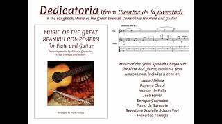 Dedicatoria from Cuentos de la juventud for flute and guitar [upl. by Norej]