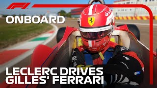 Charles Leclerc Drives Gilles Villeneuves Ferrari 312T [upl. by Pedrick593]