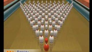 Wii Sports ResortBowling 100 Pin Game Secret Strike [upl. by Alegnaoj]