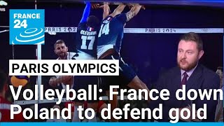 Paris Olympics France defend mens volleyball title • FRANCE 24 English [upl. by Wavell]