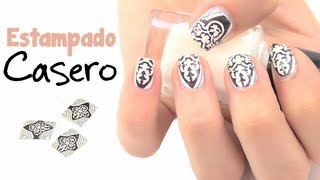 DIY Diseño de uñas estampado casero [upl. by Myrtia462]