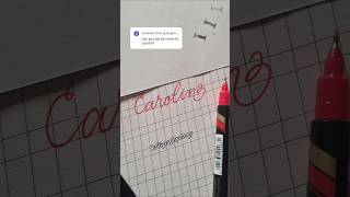 Name request  Carolin calligraphy youtubeshorts trending [upl. by Ardnak]