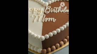 ultimate eggless chocolate cake for mom design decoration for birthday price heartshapecakedesign [upl. by Notnirt]