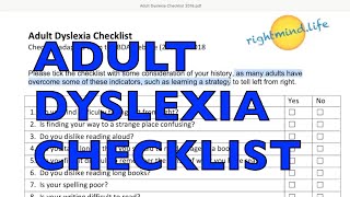 Adult Dyslexia Test [upl. by Salazar977]