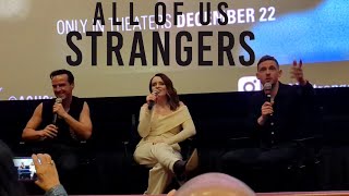 ALL OF US STRANGERS spoiler talk with Andrew Scott Claire Foy Jamie Bell  December 10 2023 4K [upl. by Adnalra]