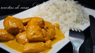 POLLO AL CURRY RECETA MUY FÁCIL Y RÁPIDA [upl. by Oloap]