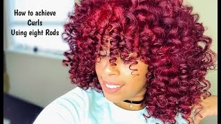 How to achieve curls using only eight perm rodsperm rod cheat [upl. by Bibeau]