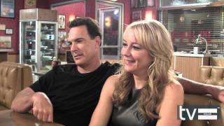 Rules of Engagement Season 7 Patrick Warburton amp Megyn Price Interview [upl. by Tupler]