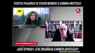 Duro debate entre Fisgón a Carmen Aristegui quotTú sola te metiste el piequot [upl. by Donnamarie]