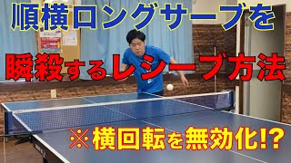 【超おススメ】たった一つの順横ロングサーブのレシーブのコツとは。 [upl. by Garbe]