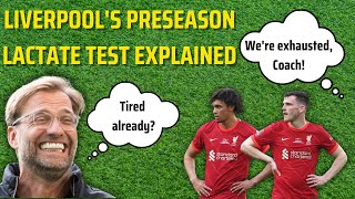 Liverpools PRE SEASON Lactate Test Explained 🤯🤯🤯 [upl. by Emelun]