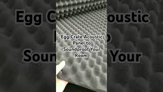 Egg Crate Acoustic Panel to Soundproof Your Room acousticpanels soundproofing interiordesign [upl. by Veno]