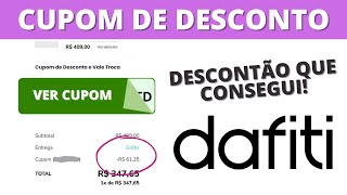 Cupom DAFITI  Cupom de Desconto DAFITI Válido NOVO CUPOM DAFITI  PROMOÇÕES DAFITI [upl. by Colin]