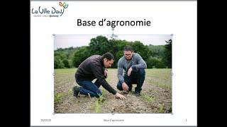 agronomie [upl. by Fasa49]