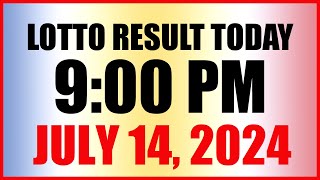 Lotto Result Today 9pm Draw July 14 2024 Swertres Ez2 Pcso [upl. by Gibe]