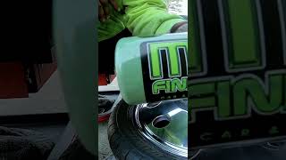 Polishing my 19quot Alcoa Wheels automobile pickup detail [upl. by Einwahr]