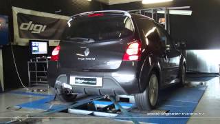 Reprogrammation Moteur  Renault Twingo RS 133cv  139cv Dyno Digiservices Paris [upl. by Llewellyn]