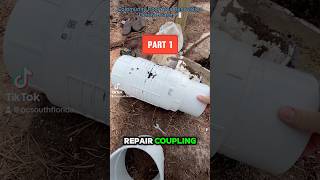 6 inch PVC repair PART 1  Pereira Construction [upl. by Adilen428]