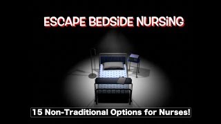 Nursing Beyond the Bedside I Nonclinical jobs corporate nursing jobs even jobs for ex nurses [upl. by Etz]