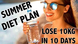 Summer Indian Diet Plan For Weight Loss Hindi  How to Lose Weight Fast 10 Kgs in 10 Days [upl. by Omoj]