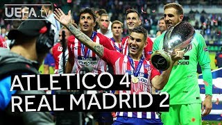 ATLÉTICO 42 REAL MADRID UEFA SUPER CUP 2018 HIGHLIGHTS Relive the action [upl. by Krause]