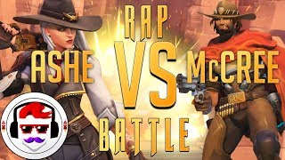 Ashe VS McCree Overwatch Rap Battle  Light That Fuse  Rockit Gaming NEW HERO [upl. by Etneciv]