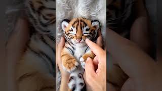 cute little tiger ❤️Beautiful isnttiger wildlife animals nature tigers art love lion cute [upl. by Deina561]