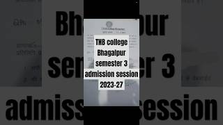 Admission session 202327 TNB college Bhagalpur [upl. by Joice]