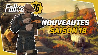 Fallout 76  Les NOUVEAUTES de la SAISON 18  BORNE ZERO   3 Septembre [upl. by Lorrie947]