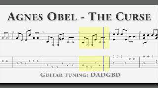 Agnes Obel  The Curse Guitar Acoustic TAB [upl. by Cutter]