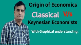 105Classical Vs Keynesian Economists  Difference between Classical amp Keynesian theories  History [upl. by Kcirdlek]