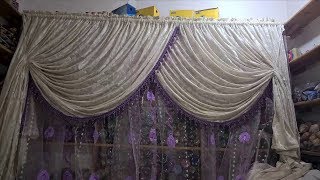 طريقة خياطة ستارة على شكل ريدو كروازي بدون باندةالجزء الثانيStunning curtains designs [upl. by Einnep118]