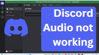 How to fix Discord Audio not working  Discord mic not working windows 11 [upl. by Niliram]